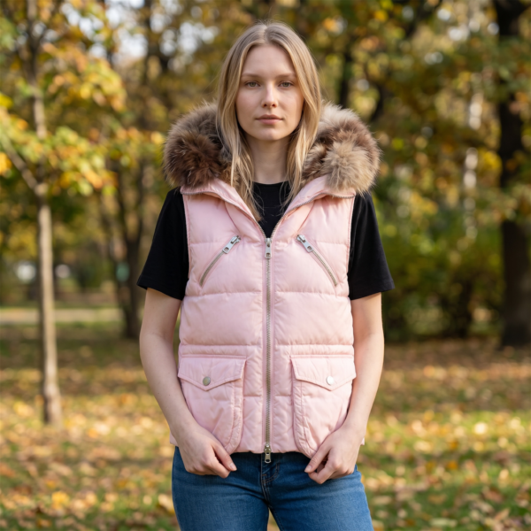 IceBerg sulevest naturaalse karvaga. Suurus XS