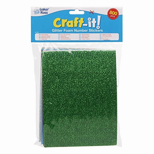 Craft-it glitter paberist numbrid