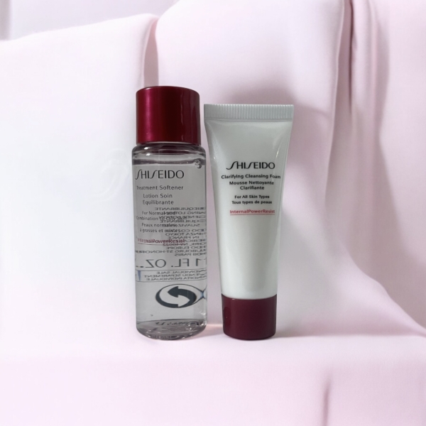 Shiseido näopuhastus vaht 15ml  ja lotion soin 30ml