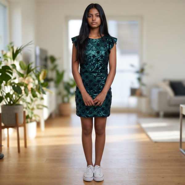 Zara glitterkleit. Suurus M